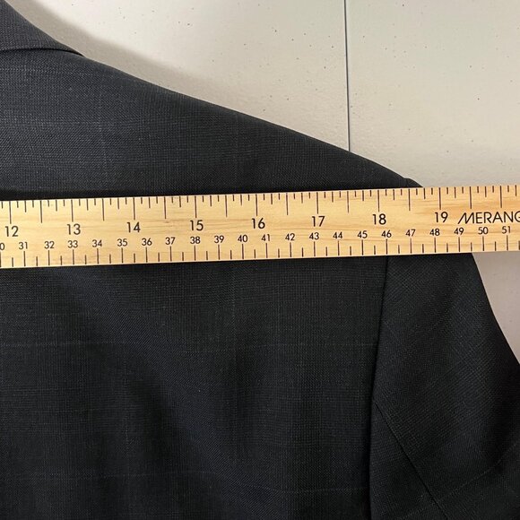 Ralph Lauren Sport Coat Jacket Blazer Mens 40L Blue Twill 100% Wool 2 Button - Picture 12 of 16